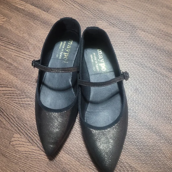 Maypol Anthropologie Rota Percival Mary Jane Flat in Bronze eu 37 US 6.5 - Picture 8 of 9